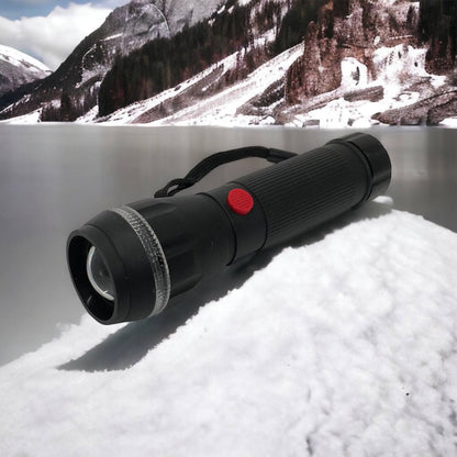 Ручний ліхтарик на батарейках (3хААА) з функцією зуму, кишеньковий міні ліхтар лід ліхтар переносний гарний