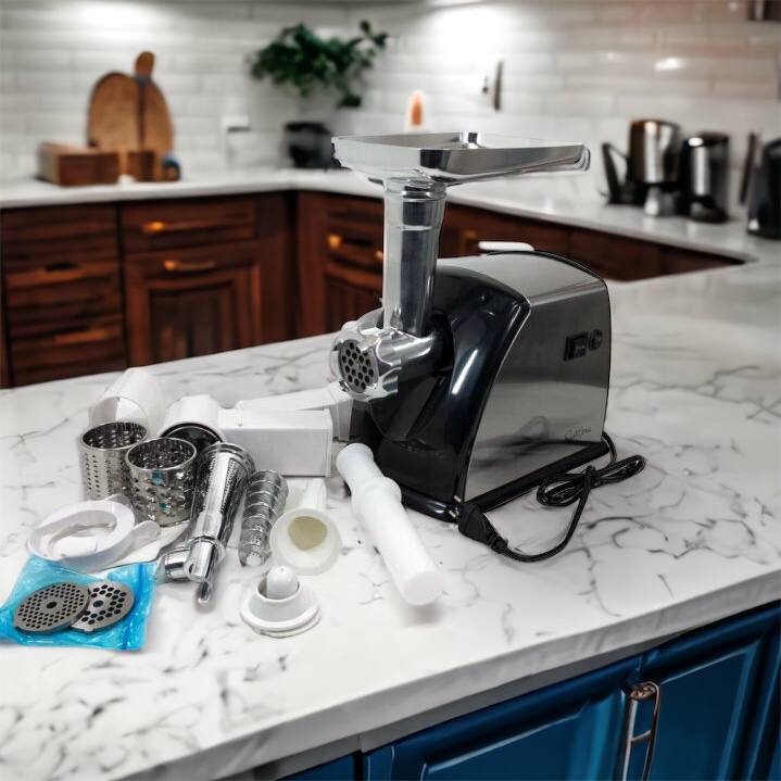 Мясорубка Suntera SMG-5454SS, Кухонная мясорубка, Мясорубка электрическая металл, Мясорубка-соковижималка