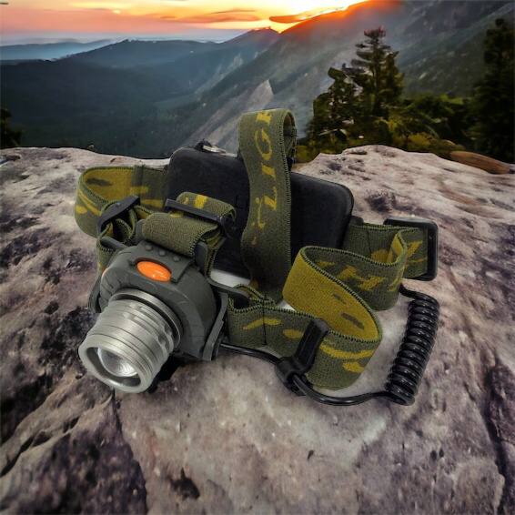 Налобный фонарь тактический Bailong BL-1505 \ 602B SENSOR с датчиком движения, Фонарик налобный led