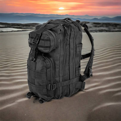 Тактический рюкзак Tactic 1000D для военных, охоты, рыбалки,  походов, путешествий и спорта. Цвет: черный