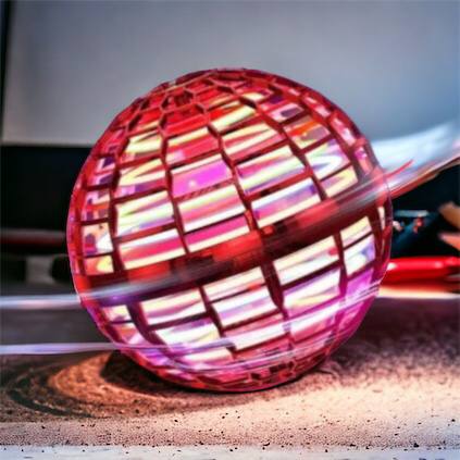 Летающий шар спиннер светящийся FlyNova Pro Gyrosphere игрушка мяч бумеранг, игрушка летающий шар