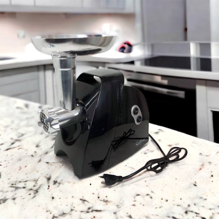 Мясорубка Suntera SMG-5425B, электрическая мясорубка с насадками, электромясорубка для шинковки