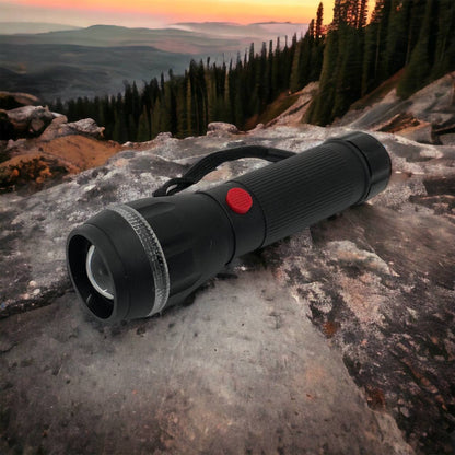 Ручний ліхтарик на батарейках (3хААА) з функцією зуму, кишеньковий міні ліхтар лід ліхтар переносний гарний