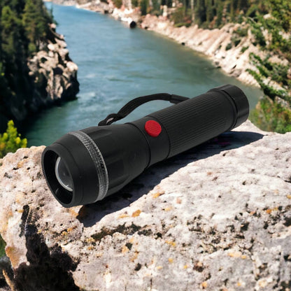 Ручний ліхтарик на батарейках (3хААА) з функцією зуму, кишеньковий міні ліхтар лід ліхтар переносний гарний