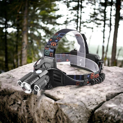 Фонарь налобный W602-T6-2XPE Bike с велокреплением 2x18650, светодиодный фонарь на лоб, сверхмощный