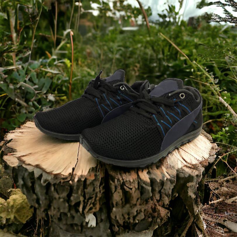 Спортивные кроссовки мужские летние из сетки 40 размер. Летние кроссовки сетка. Модель 24112. Цвет: черный