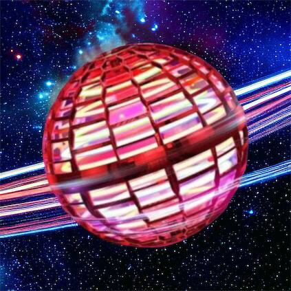 Летающий шар спиннер светящийся FlyNova Pro Gyrosphere игрушка мяч бумеранг, игрушка летающий шар