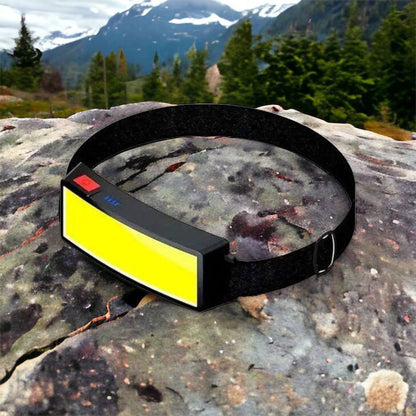 Налобный фонарик яркий рассеивающий для СТО Bailong BL-F007-COB, 3 режима, водостойкий, зарядка от USB