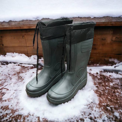 Сапоги мужские резиновые высокие утепленные с подвязкой 44 размер (29 см), сапоги резиновые для рыбалки