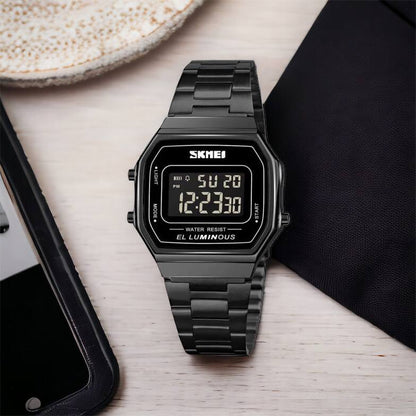 Часы наручные мужские SKMEI 1647BK, оригинальные мужские часы, противоударные часы для военнослужащих