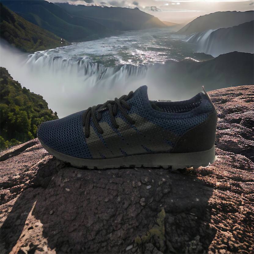 Кроссовки лето сетка мужские 40 размер | Текстильные кроссовки сеткой | Модель 41373. Цвет: синий