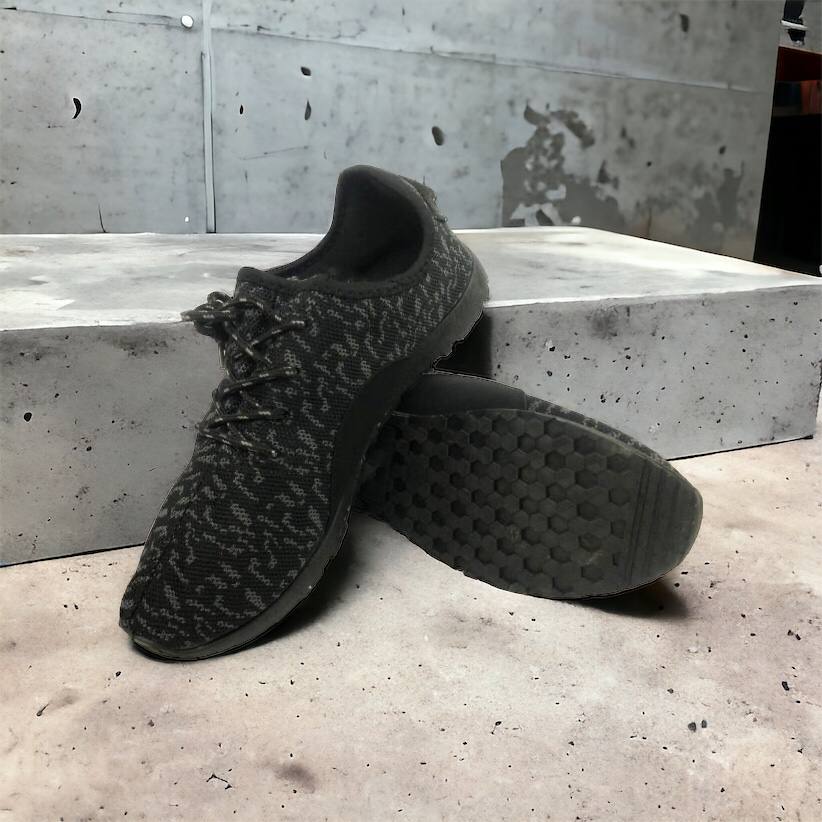 Мужские кроссовки сетка 40 размер. Эспадрильи мужские | Легкие летние черные кроссовки. Модель 74612. Цвет: черный