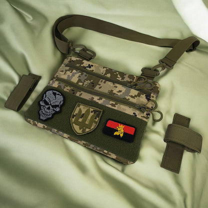 Сумка-кобура піксель камуфляж, тактична чоловіча сумка з тканини кордури AOR-1