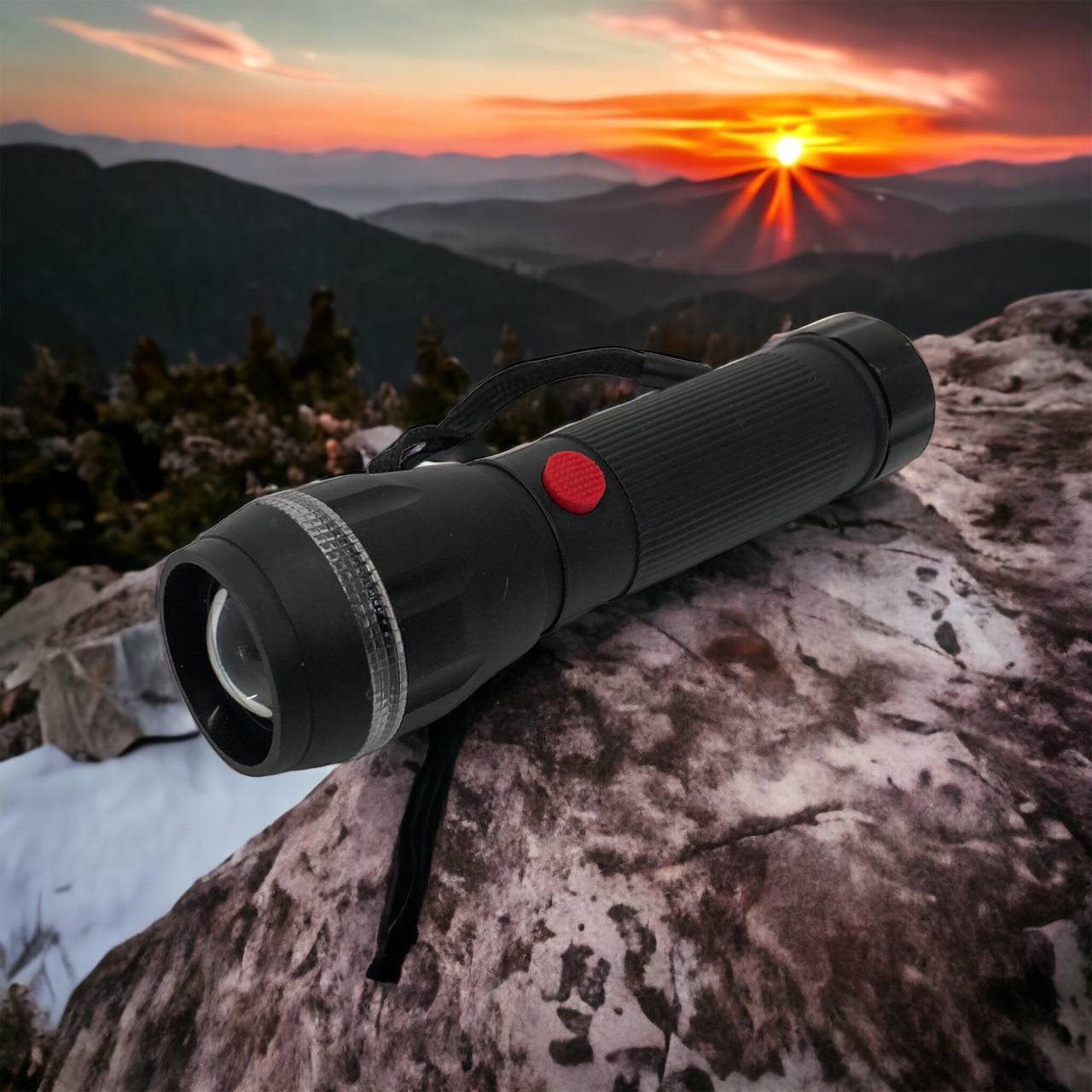 Ручний ліхтарик на батарейках (3хААА) з функцією зуму, кишеньковий міні ліхтар лід ліхтар переносний гарний