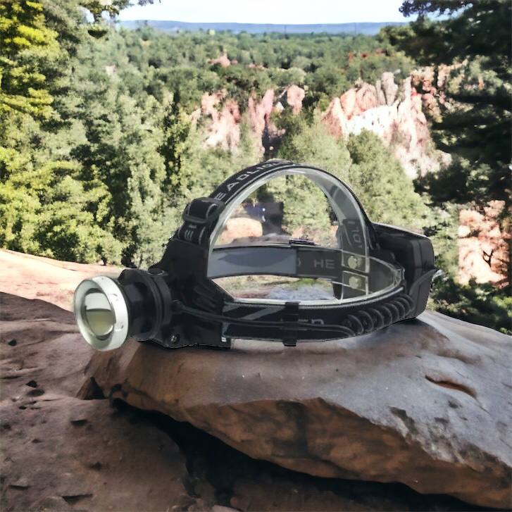 Фонарик на голову Bailong BL-8070-P50, LED налобный аккумуляторный фонарь, фонарь на голову для рыбалки