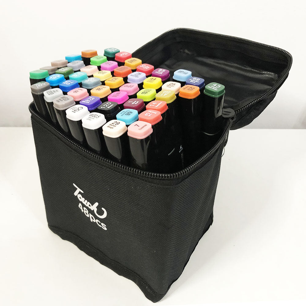 Двухсторонние маркеры, двусторонние маркеры 48 шт, Маркер набор, Скетч маркеры, Скетч маркеры touch