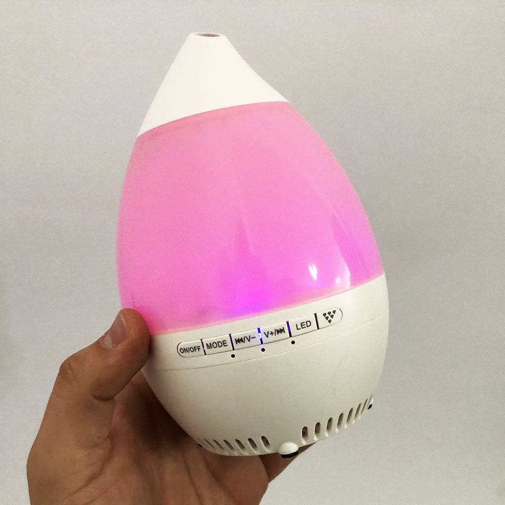 Колонка увлажнитель с диодной подсветкой JT-315, Настольный увлажнитель воздуха. Цвет: розовый