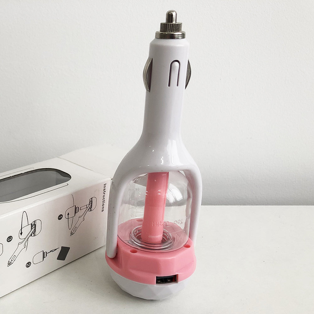 Увлажнитель воздуха авто, увлажнитель воздуха автомобильный Air Purifier BA-3. Цвет: розовый