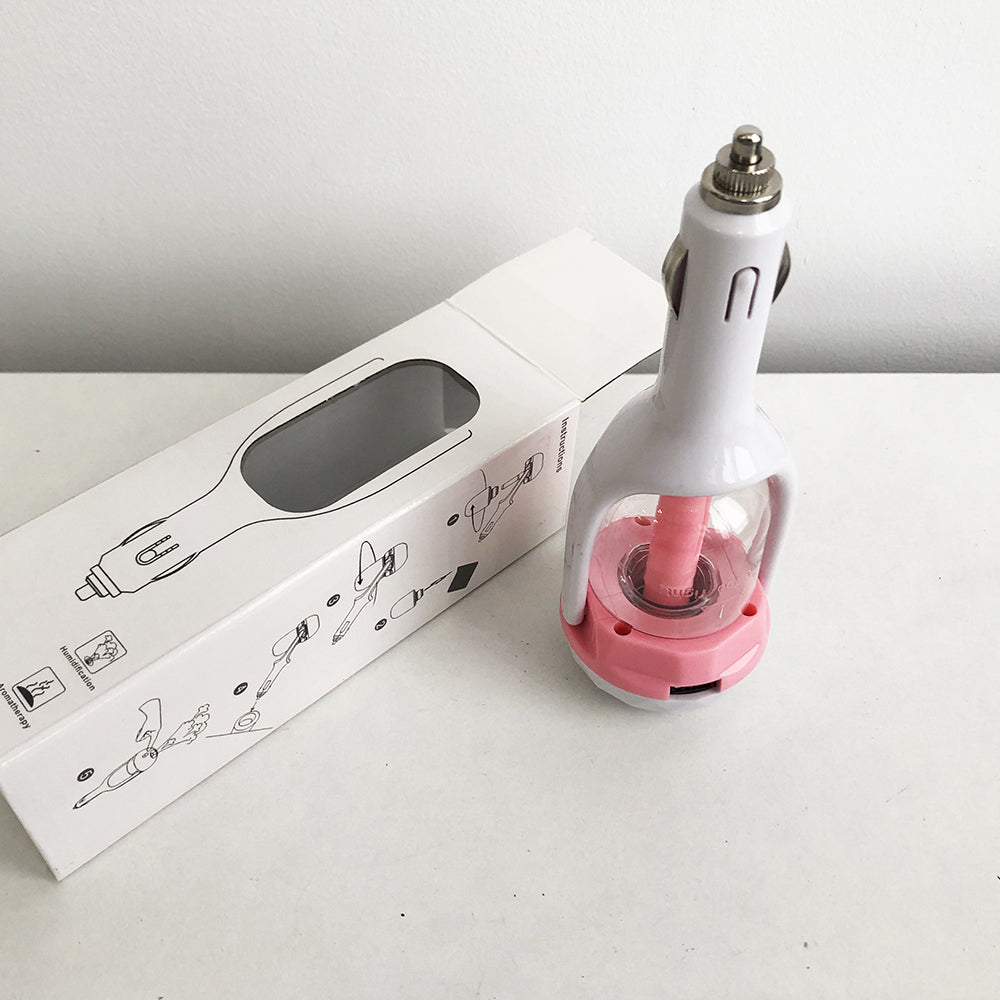 Увлажнитель воздуха авто, увлажнитель воздуха автомобильный Air Purifier BA-3. Цвет: розовый