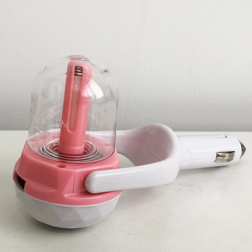 Увлажнитель воздуха авто, увлажнитель воздуха автомобильный Air Purifier BA-3. Цвет: розовый