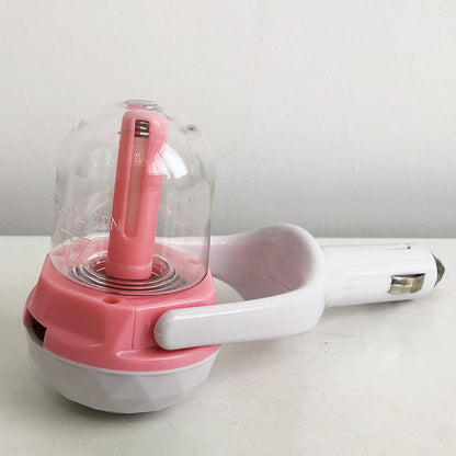 Увлажнитель воздуха авто, увлажнитель воздуха автомобильный Air Purifier BA-3. Цвет: розовый