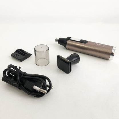 Триммер GEMEI GM-3112 2в1, электробритва с насадками для бороды, тример для бороды, триммер беспроводной