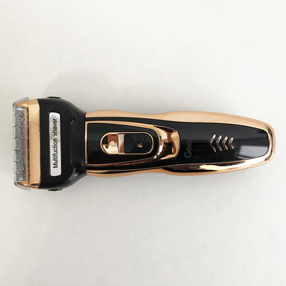 Электробритва сеточная и триммер для бороды GEMEI/Geemy GM-595 с аккумулятором. Цвет: золотой