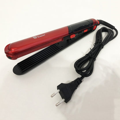 Плойка гофре 2 в 1 Domotec MS-4909, черно-красный, стайлер для завивки, стайлер для укладки