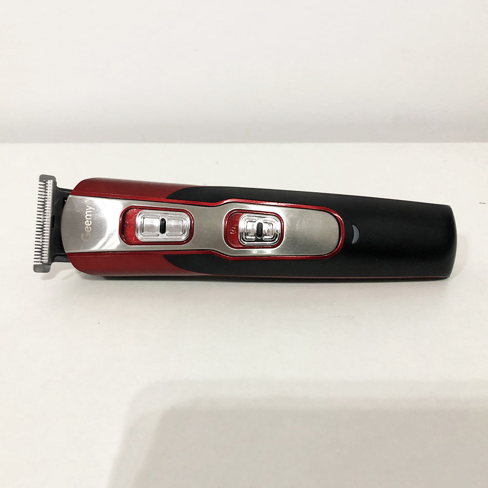 Машинка для стрижки 10в1 GEMEI GM-592, окантовочная машинка, подстригательная машинка. Цвет: красный