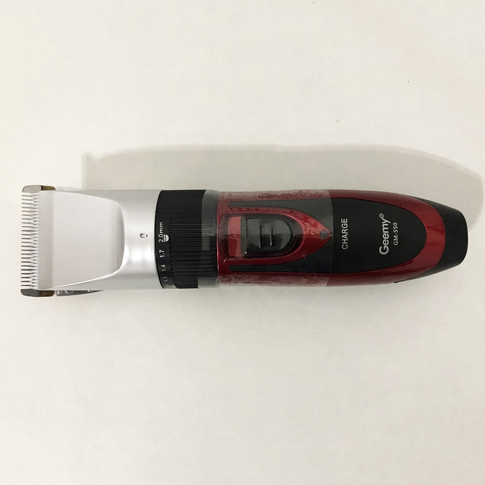 Профессиональная машинка для стрижки волос GEMEI GM-550 с двумя аккумуляторами, Бритва триммер для бороды