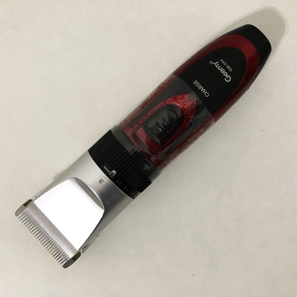 Профессиональная машинка для стрижки волос GEMEI GM-550 с двумя аккумуляторами, Бритва триммер для бороды