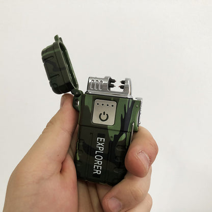 Зажигалка импульсная JL317 Explorer, Ветрозащитная зажигалка, Зажигалка юсб с гравировкой