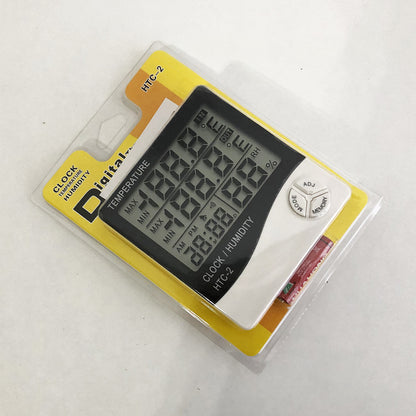 Термометр-гігрометр HTC-2 з годинником та виносним датчиком температури, Гігрометр з температурою