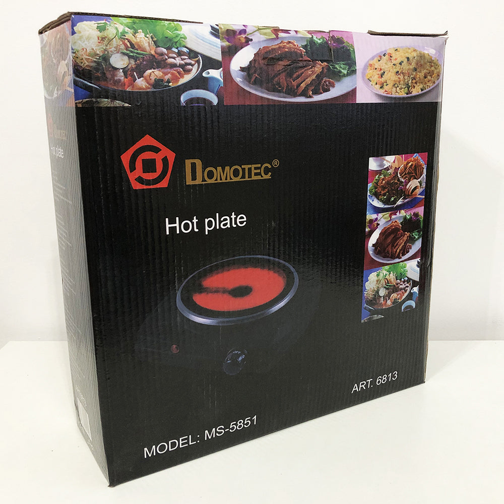 Электроплита настольная DOMOTEC MS-5851 900 Вт, Кухонная плита электро для кухни на 1 конфорку