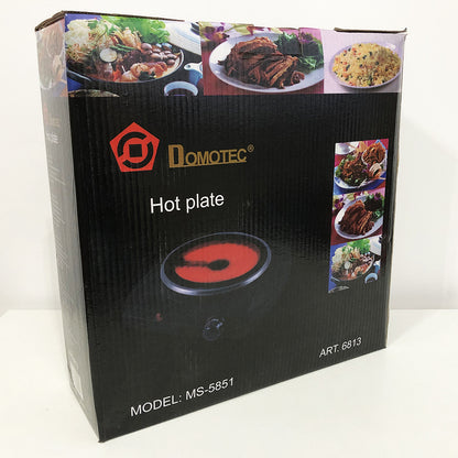 Электроплита настольная DOMOTEC MS-5851 900 Вт, Кухонная плита электро для кухни на 1 конфорку