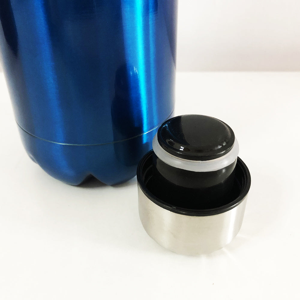 Термос UNIQUE UN-1024 1 л, Хороший небольшой термос, Качественный термос для дома. Цвет: синий