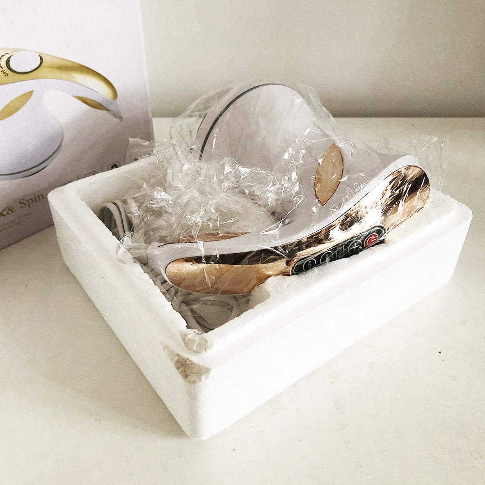 Массажер для тела Relax and Spin Tone SH-658, антицеллюлитный вибро массажер. Цвет: желтый