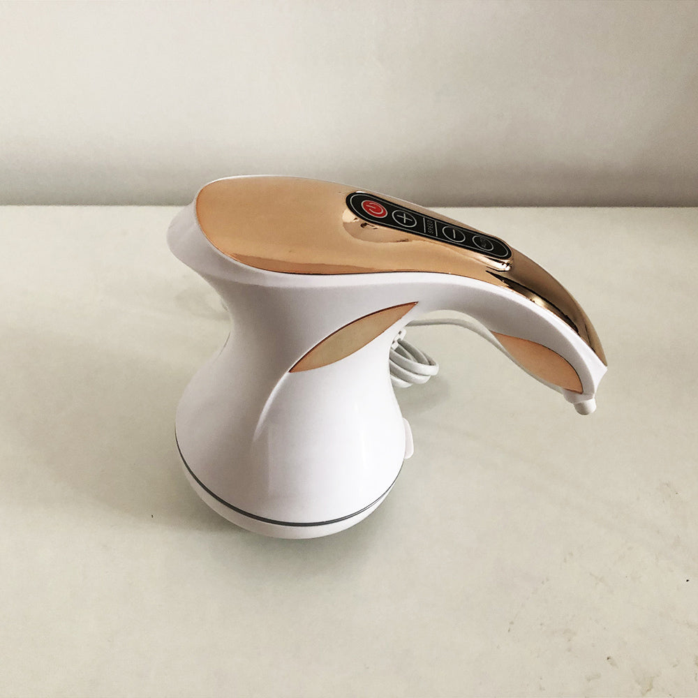 Массажер для тела Relax and Spin Tone SH-658, антицеллюлитный вибро массажер. Цвет: желтый