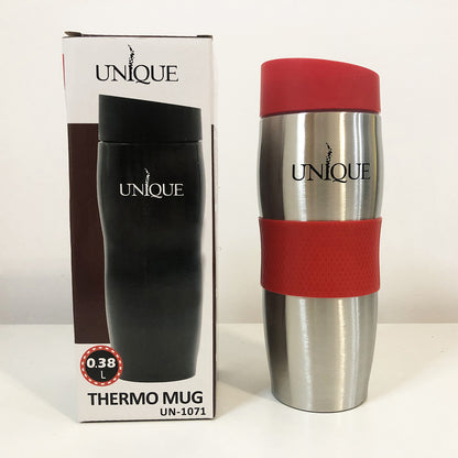 Термокружка UNIQUE UN-1072 0.38 л, Термос из нержавейки металлический, Термосы для фитнеса. Цвет: красный
