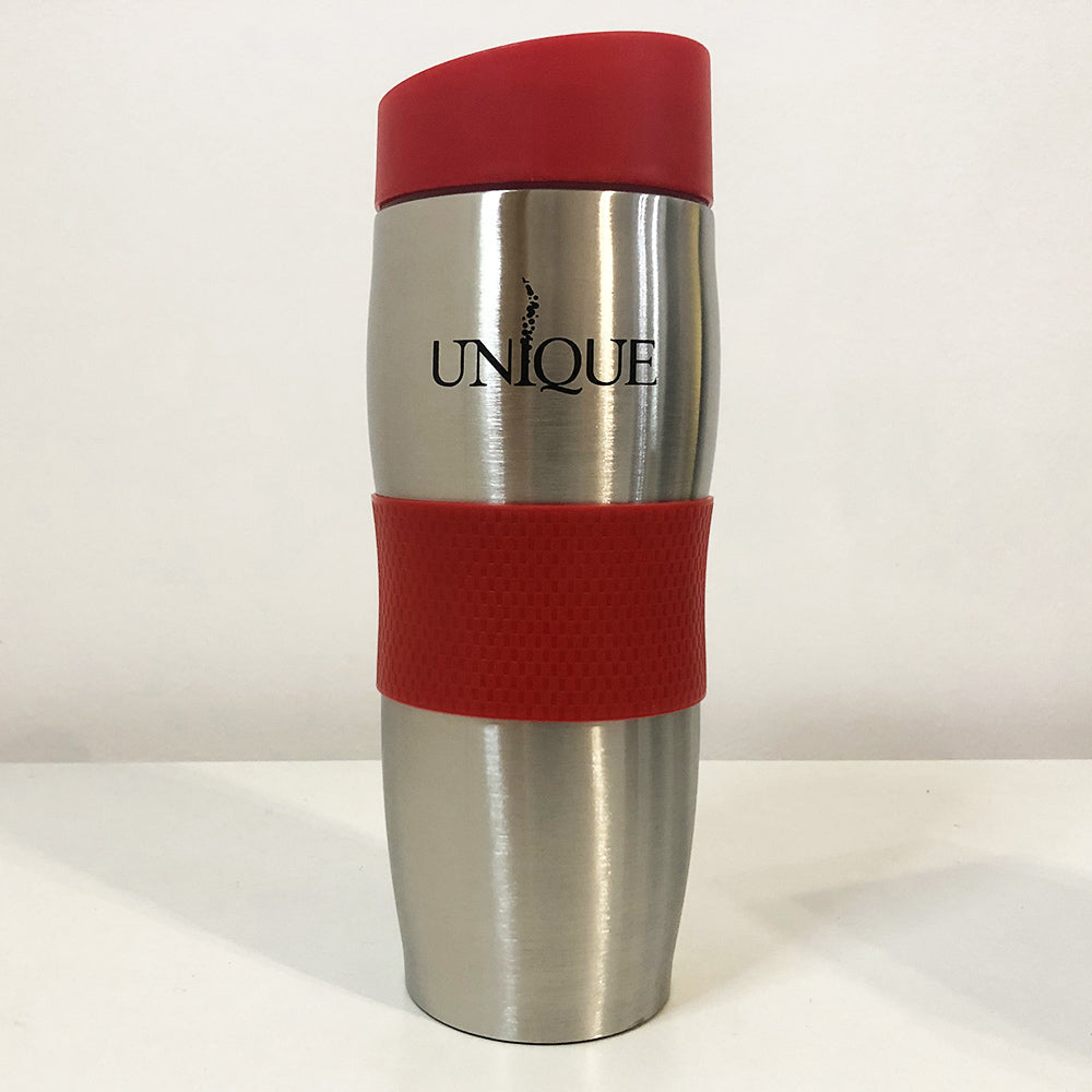 Термокружка UNIQUE UN-1072 0.38 л, Термос из нержавейки металлический, Термосы для фитнеса. Цвет: красный