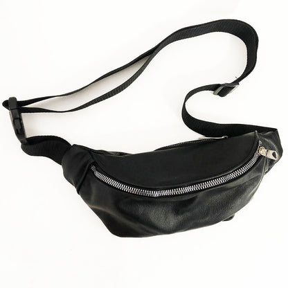 Бананка кожаная. Сумка на пояс из кожи, Универсальная сумка нагрудная, Практичная сумка на пояс