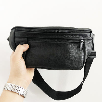 Комплект: кожаная бананка + тактический фонарь