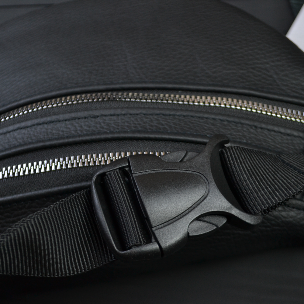 Качественная бананка из натуральной кожи, сумка мужская - женская кожаная барсетка.