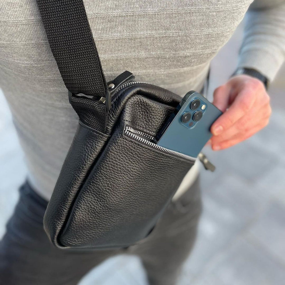 Мужские сумки через плечо, Мужская кожаная сумка, Повседневная сумка-мессенджер, Сумка-мессенджер