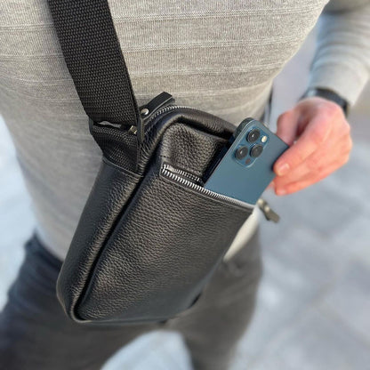 Мужские сумки через плечо, Мужская кожаная сумка, Повседневная сумка-мессенджер, Сумка-мессенджер