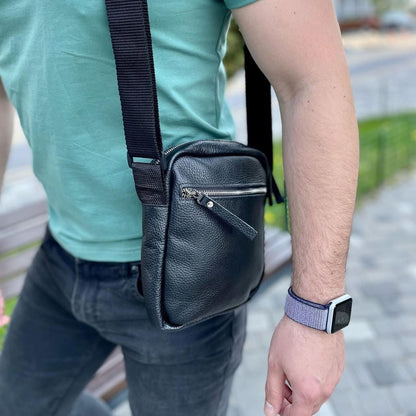 Сумка через плече, Повсякденна сумка-месенджер, Чоловіча сумка для документів, Чоловіча шкіряна сумка