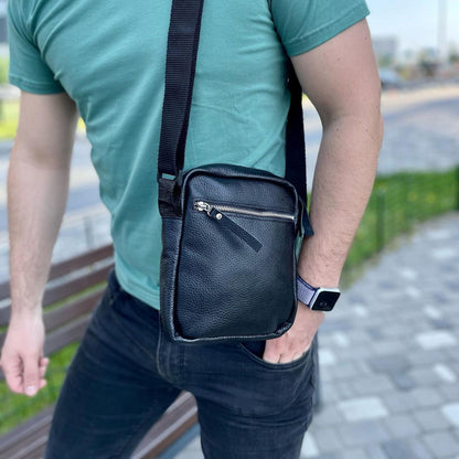 Мужские сумки через плечо, Мужская кожаная сумка, Повседневная сумка-мессенджер, Сумка-мессенджер