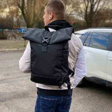 Рюкзак Roll Top мужской-женский для ноутбука городской ролл топ, большой рюкзак для путешествий