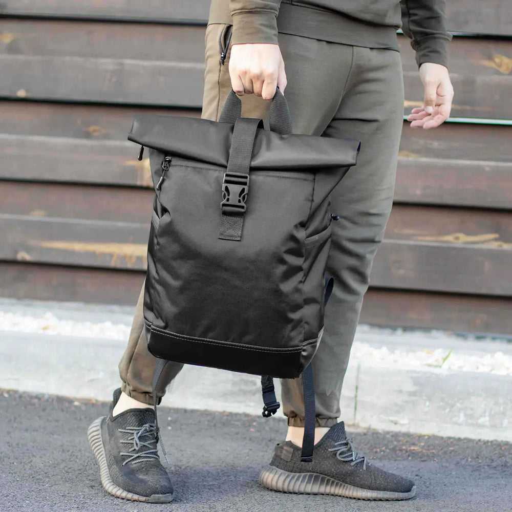 Рюкзак Roll Top мужской-женский для ноутбука городской ролл топ, большой рюкзак для путешествий