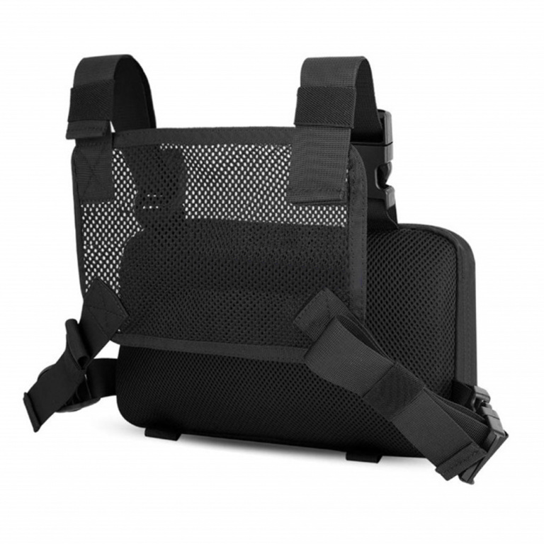 Тактична сумка нагрудна з Cordura 1000D, чоловіче розвантаження чорна